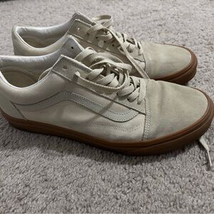 Men’s Vans Old Skool Oatmeal/Gum Size 10 Sneakers